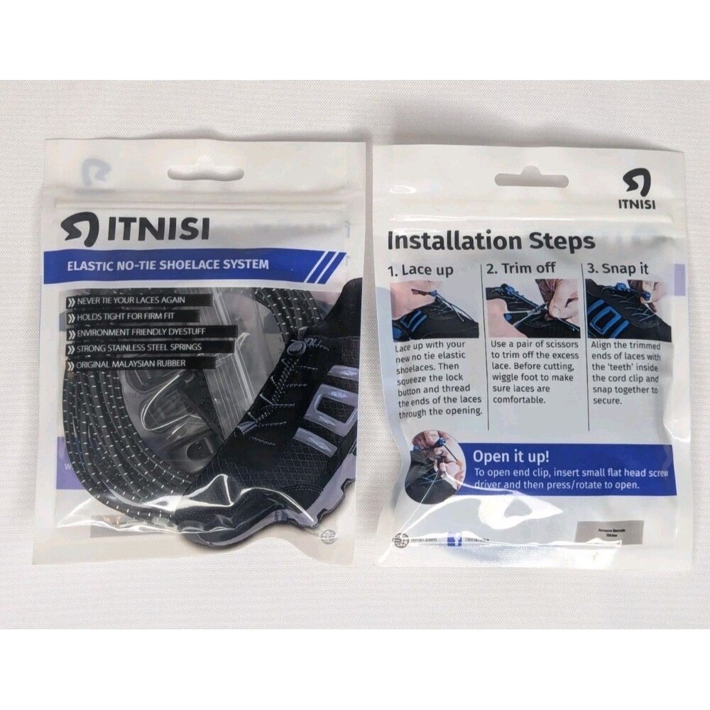 Itnisi Elastic No Tie Shoelace - Black